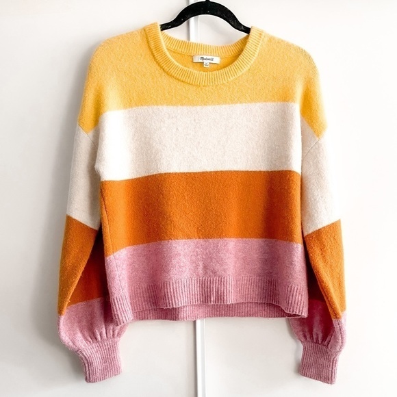 MADEWELL Striped Gladwell Balloon Sleeve Sweater - Picture 8 of 13